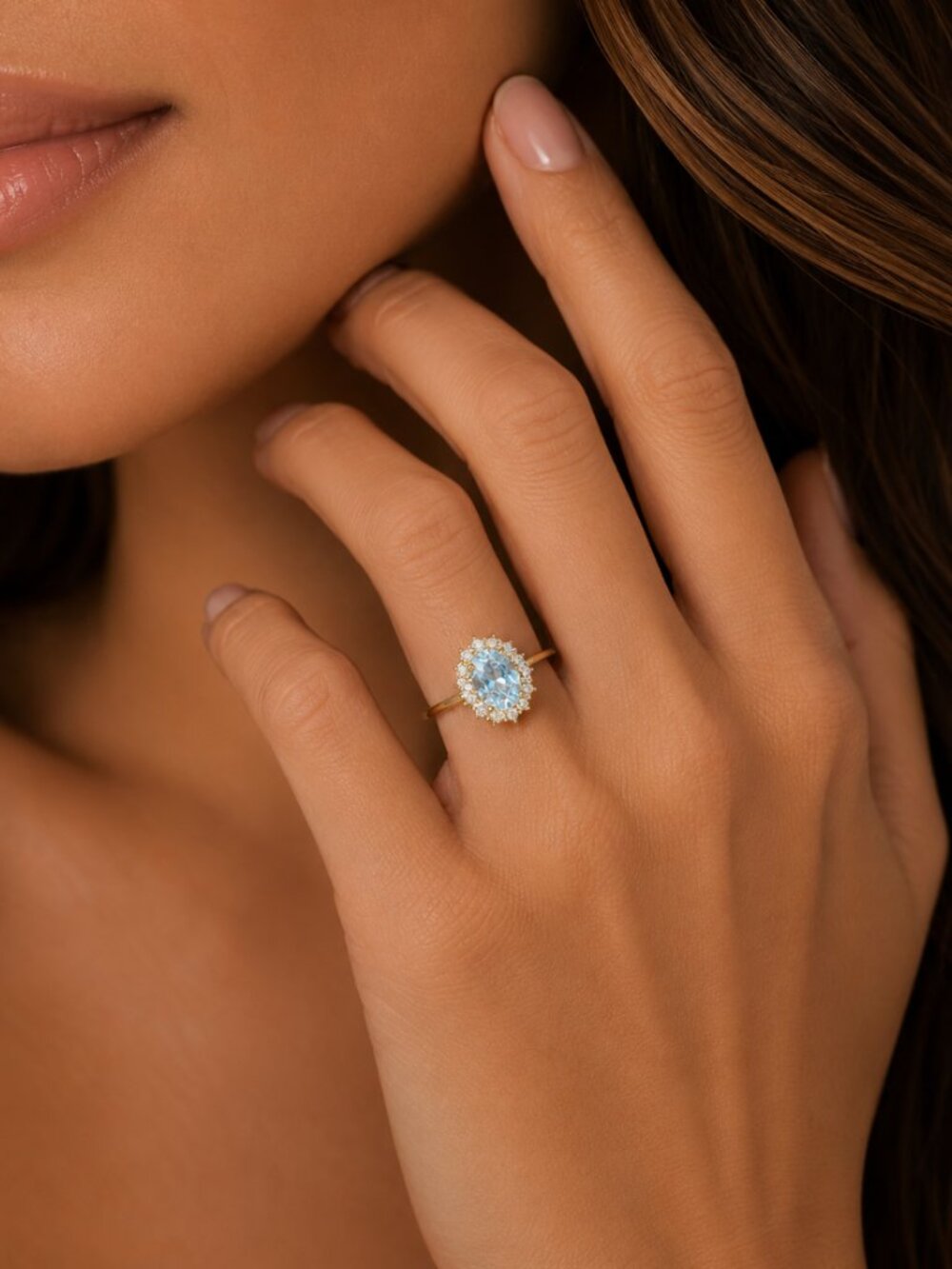 “Alana” Aquamarine Ring - Picture 3 of 3